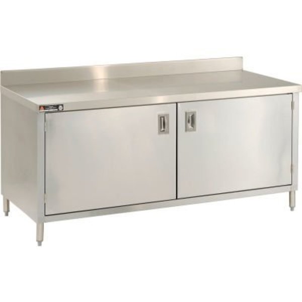 Aero Aero Manufacturing Co. 304 Stainless Deluxe Cabinet, Hinged Doors, 132"W x 30"D 3TSBOHD-30132-D